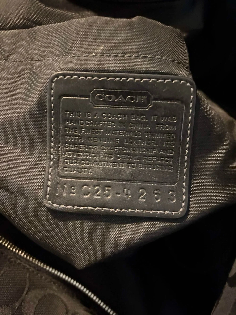 Coach Signature Large Multifunction Laptop Tote Bag Black Canvas
